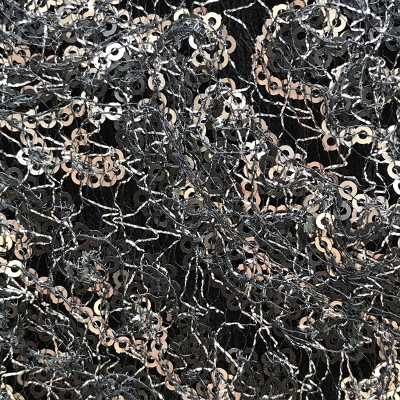 Anthro Knitted & Knotted Black Sequin Cardigan - Picture 7 of 8